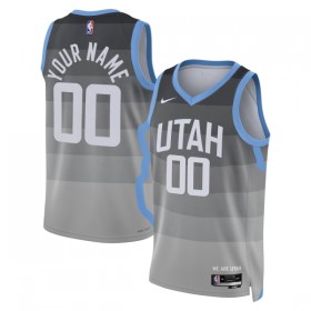Dres Utah Jazz Prilagođeni Nike 2025-26 City Edition Sivo Swingman